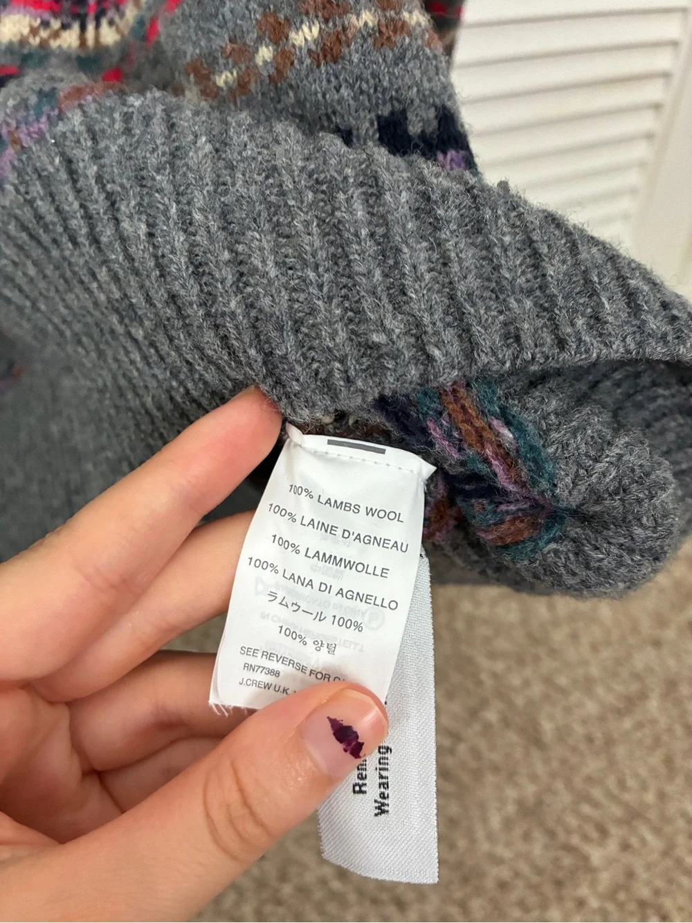 J. Crew cozy fair